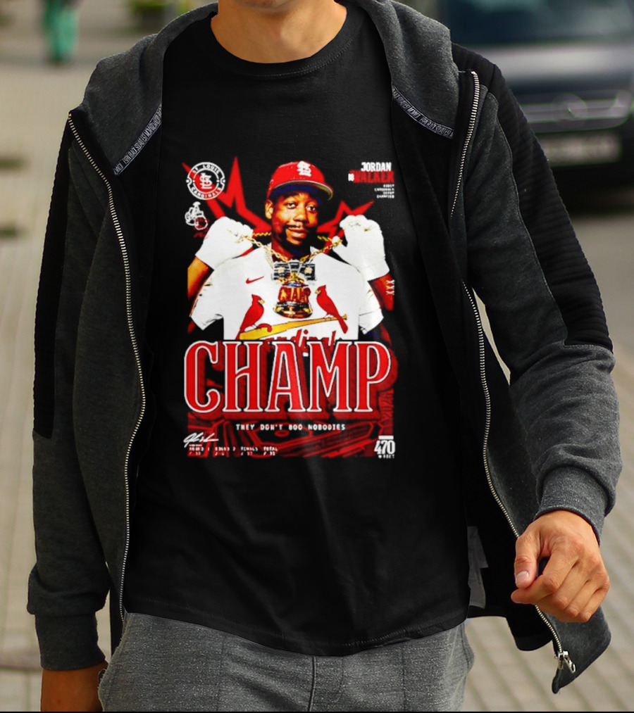 Jordan Walker St. Louis Cardinals Home Run Derby Champ They Don't Boo Nobodies T-Shirt