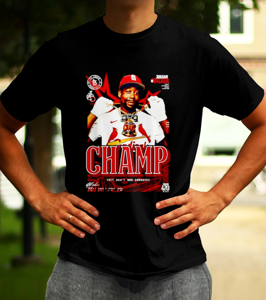 Jordan Walker St. Louis Cardinals Home Run Derby Champ They Don't Boo Nobodies T-Shirt