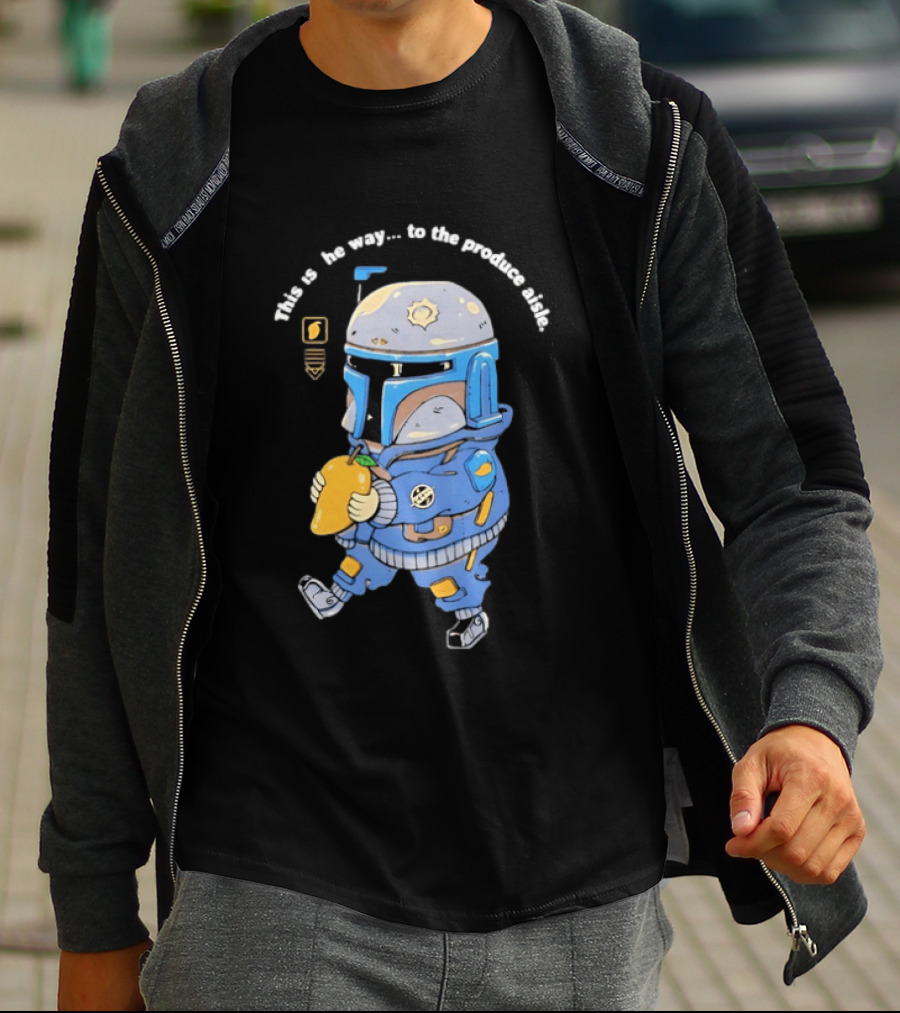 This Is The Way To The Produce Aisle Mandalorian Mango T-Shirt