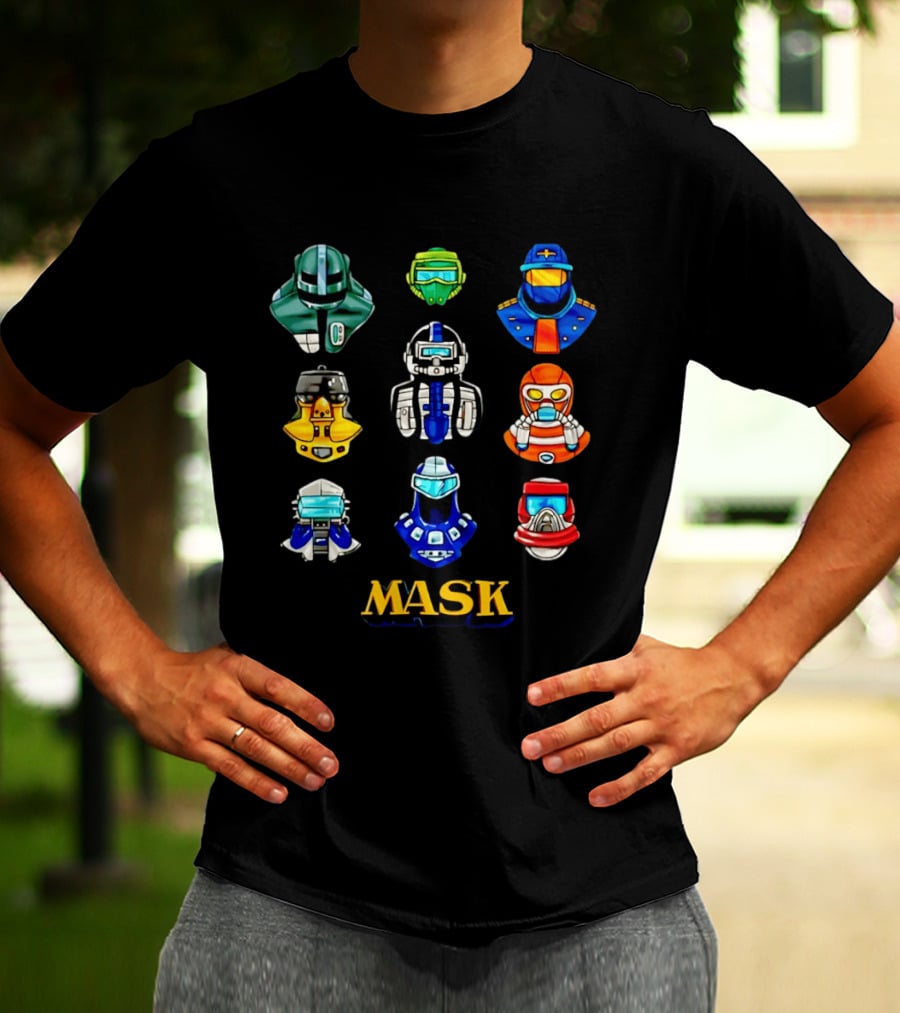 MASK Helmet 80s Cartoon Matt Trakker Iconic Collection T-Shirt