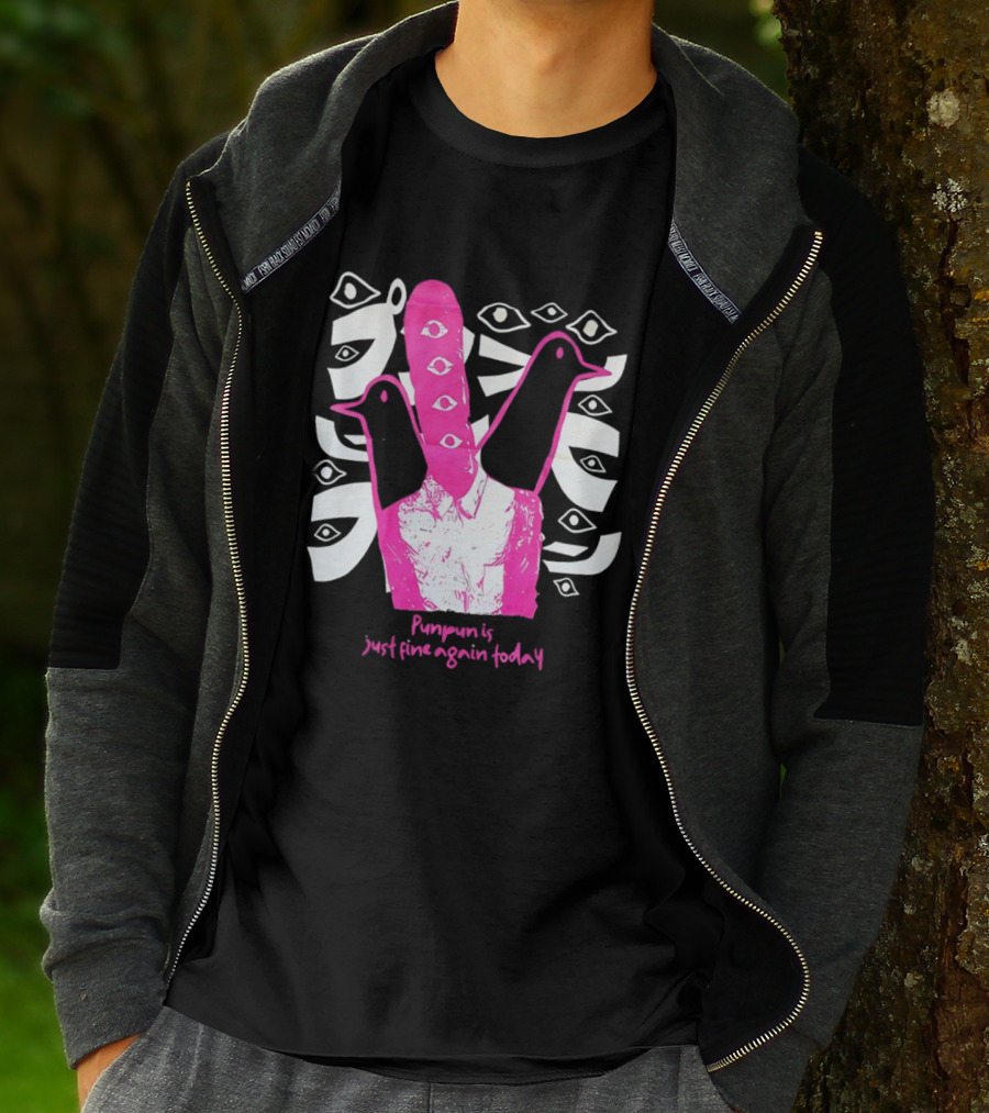 Punpun Is Just Fine Again Today Inio Asano Eye Pattern Pink Pigeons T-Shirt