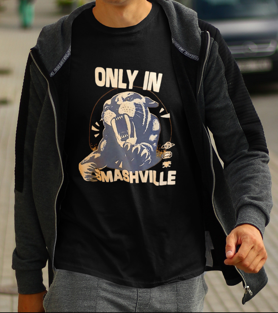 Only In Smashville Nashville Predators Fierce T-Shirt