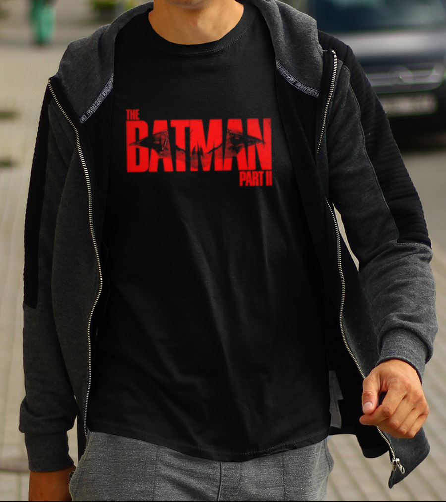 The Batman Part II DC Comics Bruce Wayne Red T-Shirt