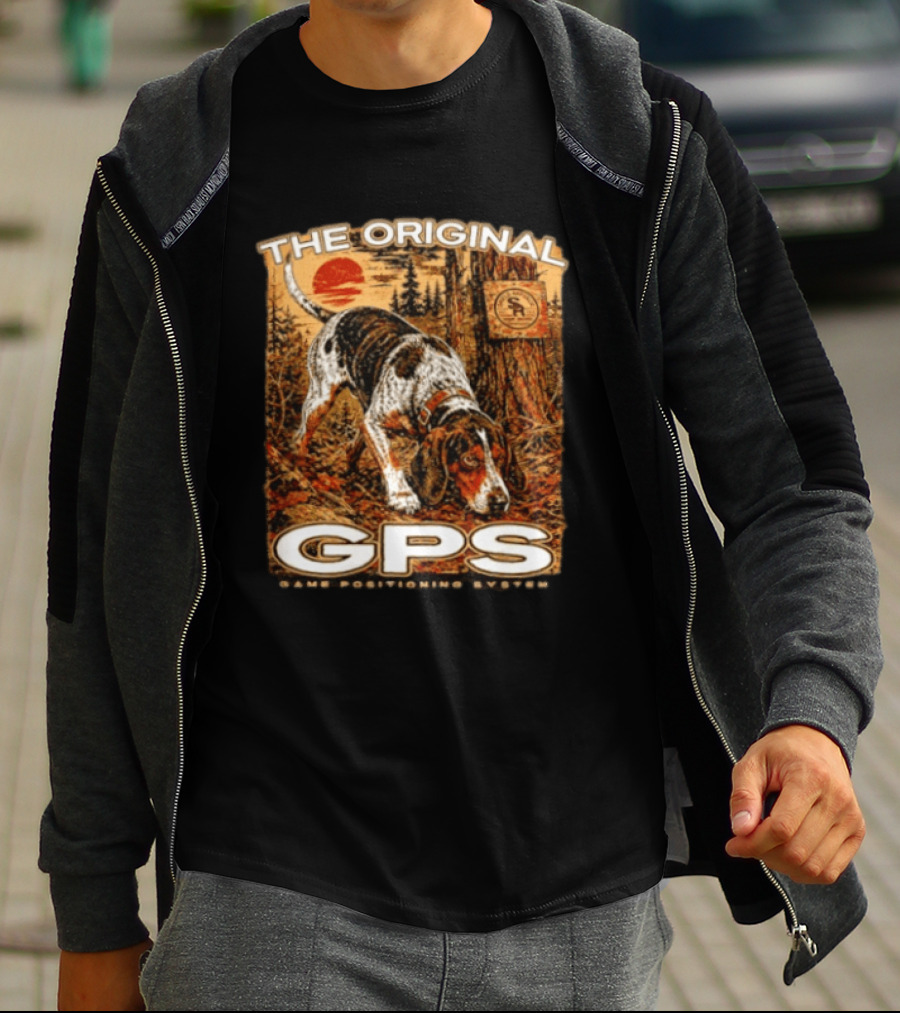 The Original GPS Game Positioning System Hound Dog Shield Republic T-Shirt