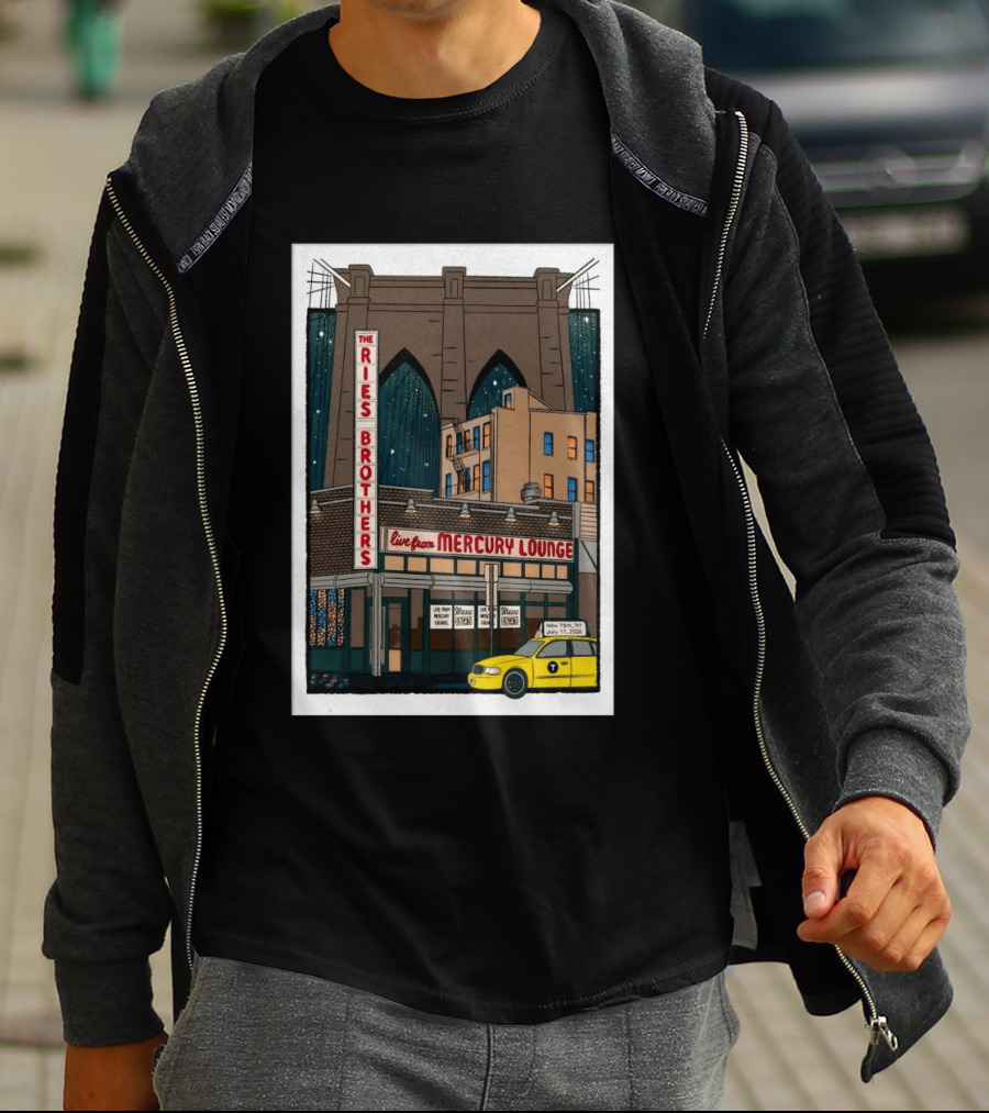 The Ries Brothers Live Mercury Lounge NYC Jul 17 2026 Brooklyn Bridge T-Shirt