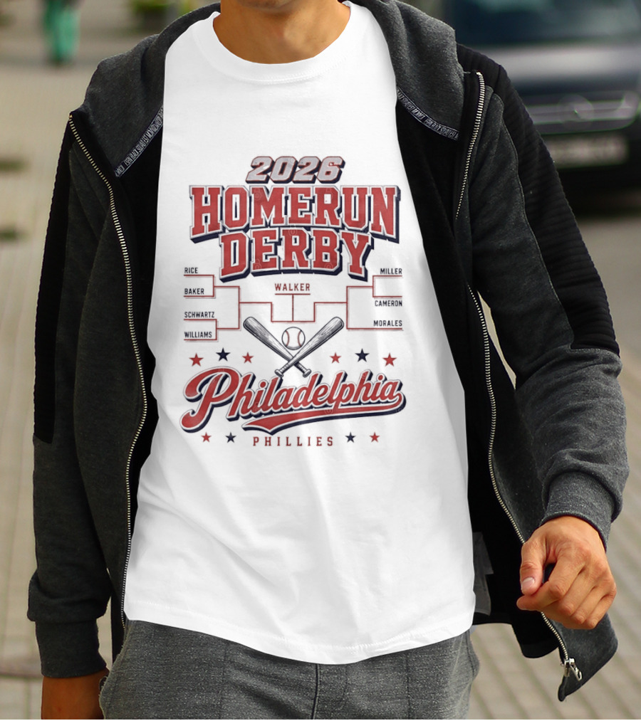2026 Homerun Derby Philadelphia Phillies Tournament T-Shirt