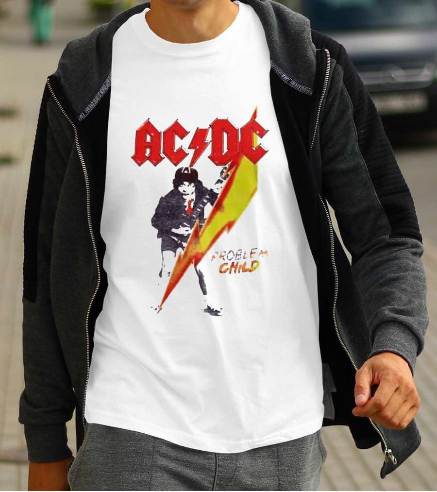 ACDC Pwr Up Problem Child Tour 2026 Lightning Bolt T-Shirt