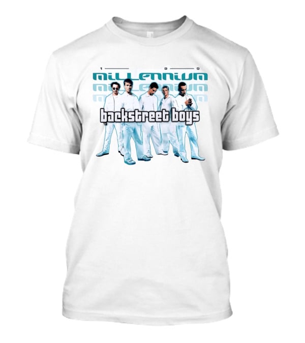Backstreet Boys Millennium 1999 Album Cover Art Iconic Group Photo White Outfits T-Shirt