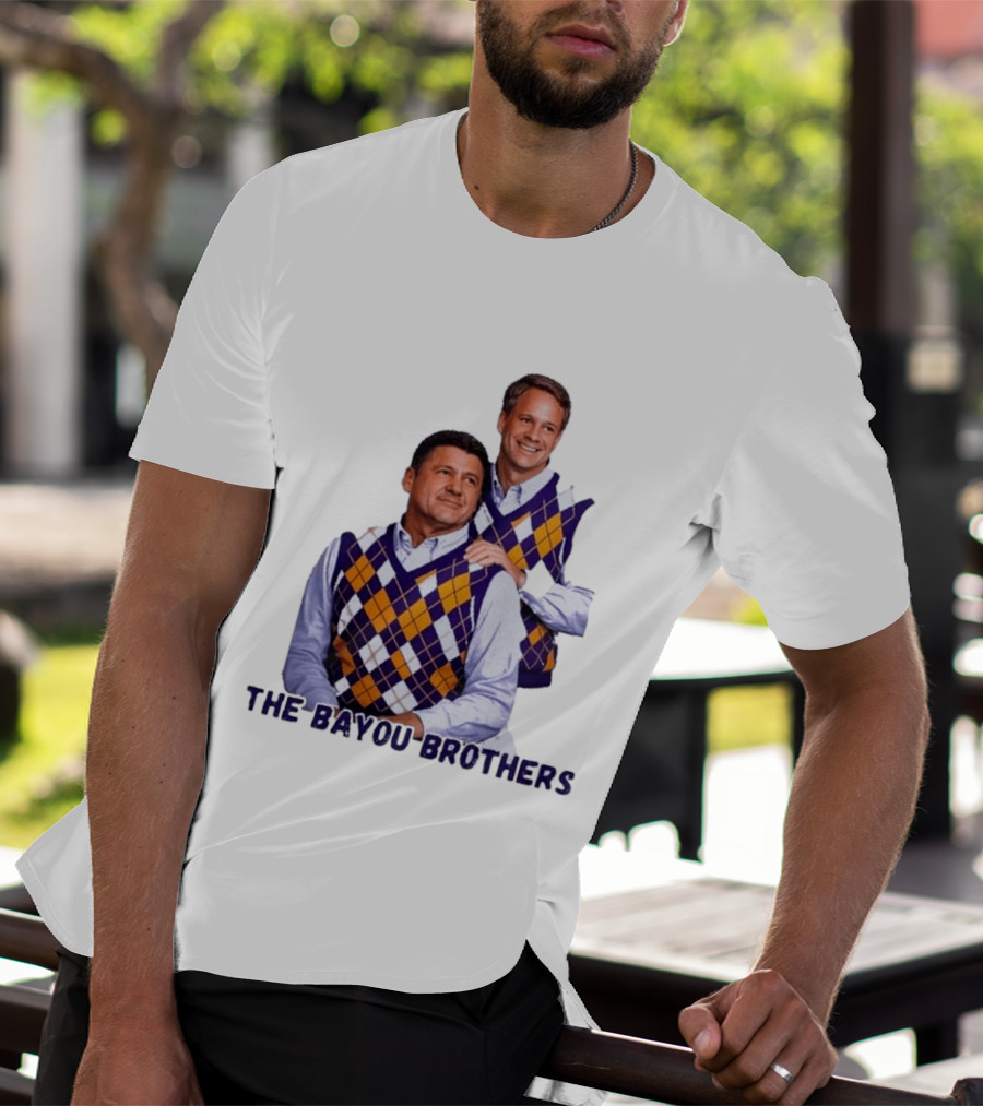 Ed Orgeron Lane Kiffin LSU Tigers The Bayou Brothers Sweater Vest T-Shirt