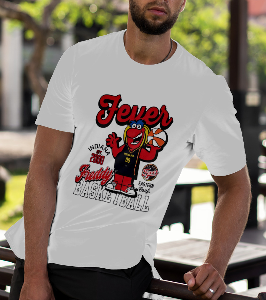 Freddy Indiana Fever Basketball Est 2000 Eastern Conf T-Shirt