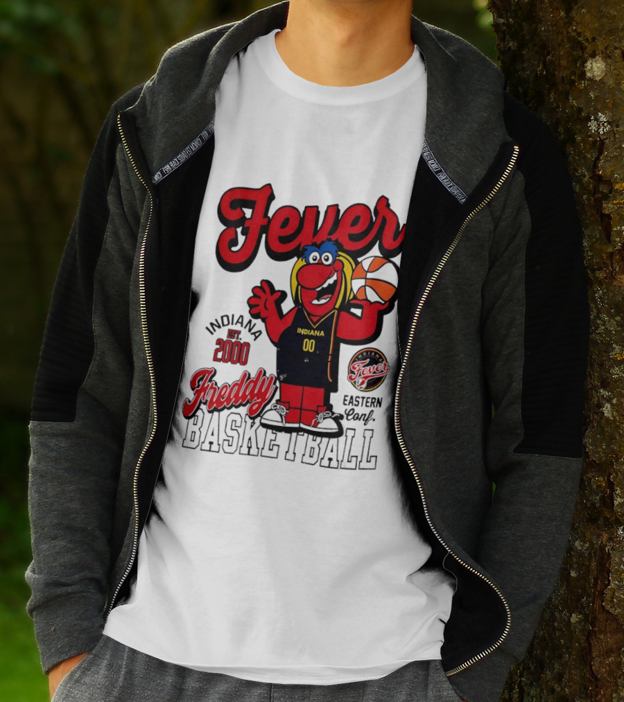 Freddy Indiana Fever Basketball Est 2000 Eastern Conf T-Shirt