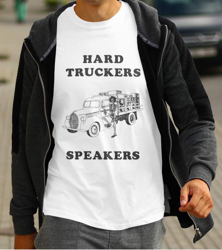 Hard Truckers Speakers Grateful Dead Skeleton Truck T-Shirt
