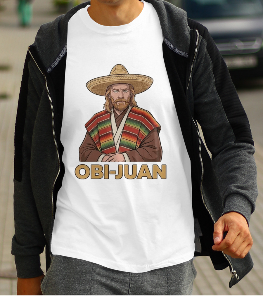 Obi Juan Sombrero Hat Poncho Mexican Star Wars T-Shirt