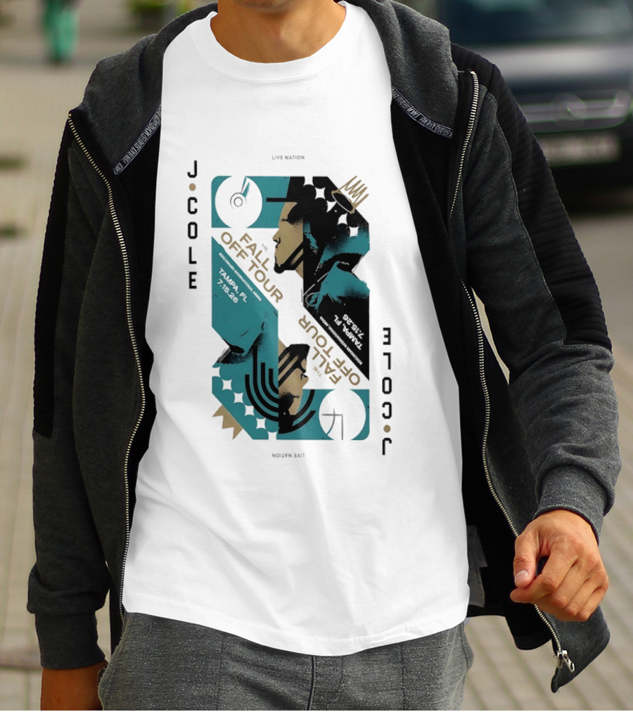 J Cole Live Nation The Fall Off Tour Tampa 2026 T-Shirt