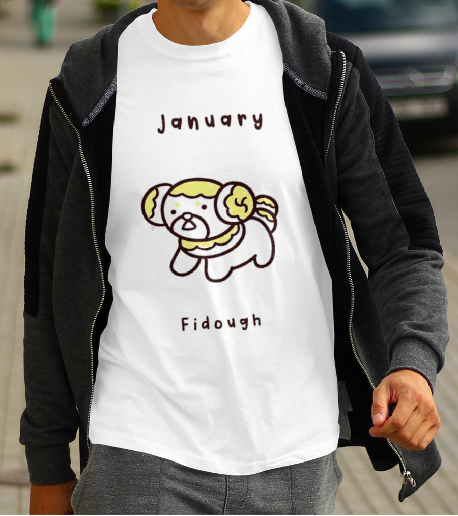 January Fidough Pokémon Calendar Cute T-Shirt