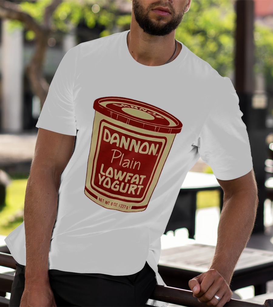 Dannon Plain Lowfat Yogurt 8oz 227g 1980s T-Shirt