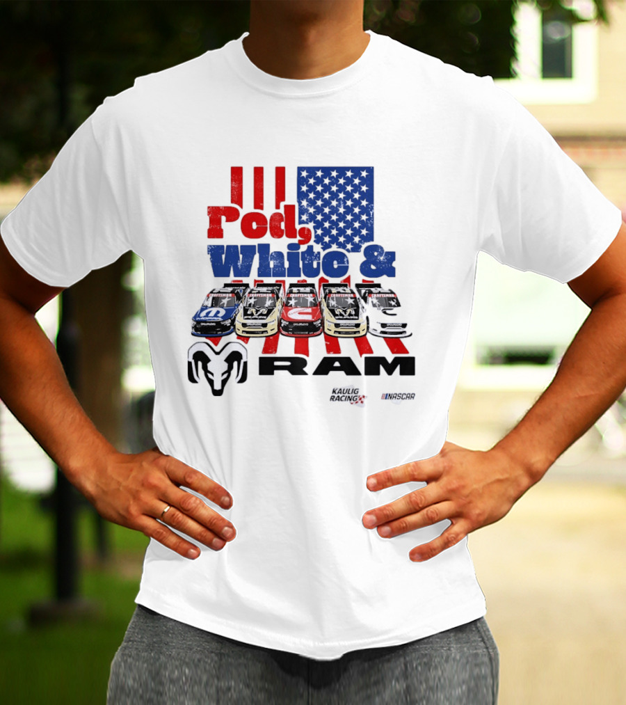 Red White RAM NASCAR Kaulig Racing Mopar Craftsman T-Shirt