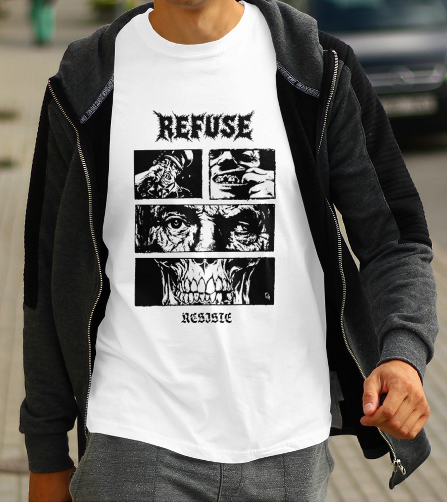 Refuse Resiste Hardcore Punk Political T-Shirt