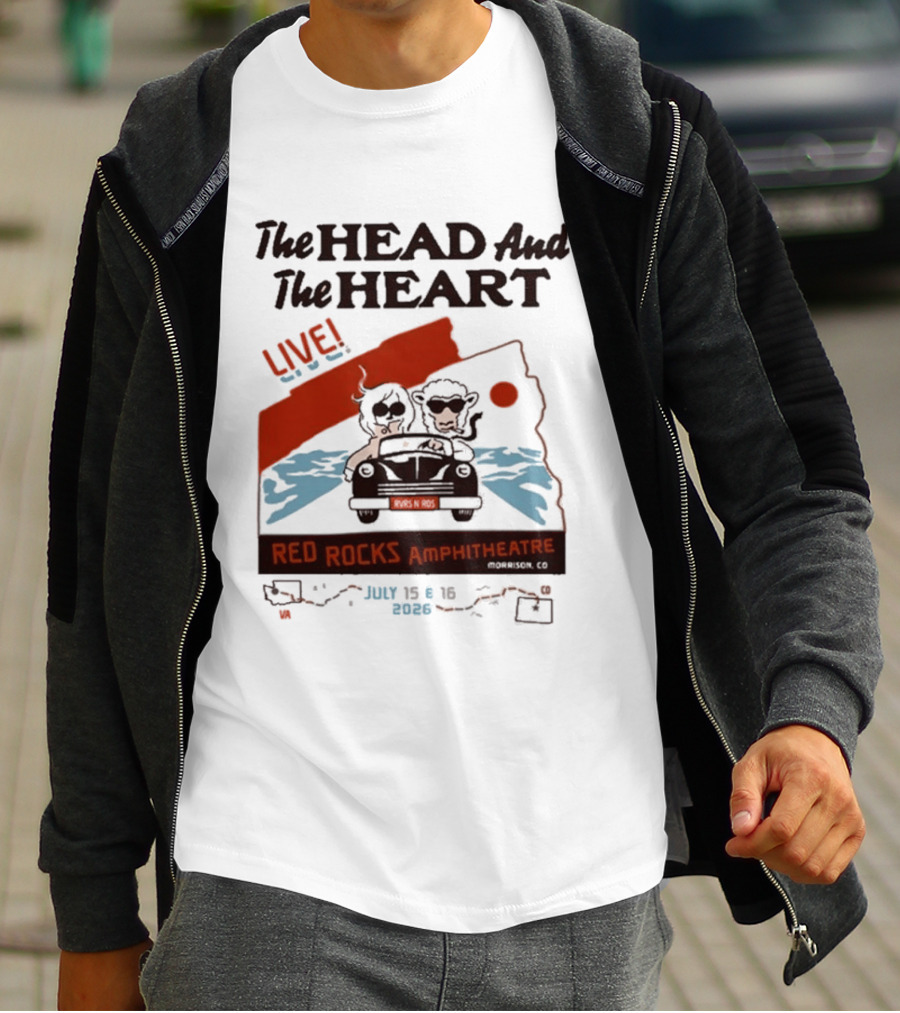 The Head And The Heart Live Red Rocks Amphitheatre July 15 16 2026 T-Shirt