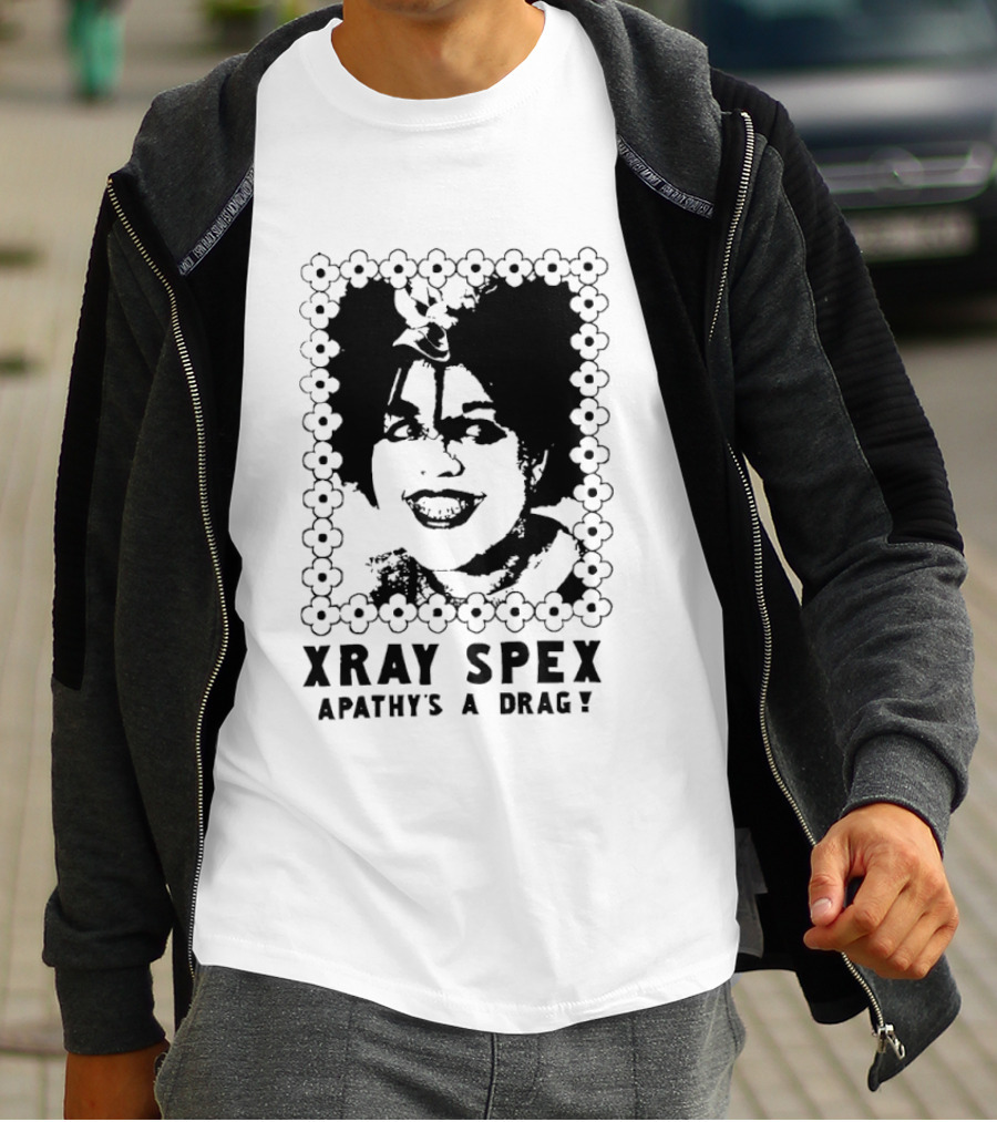 X Ray Spex Apathy's A Drag Poly Styrene Iconic Punk T-Shirt