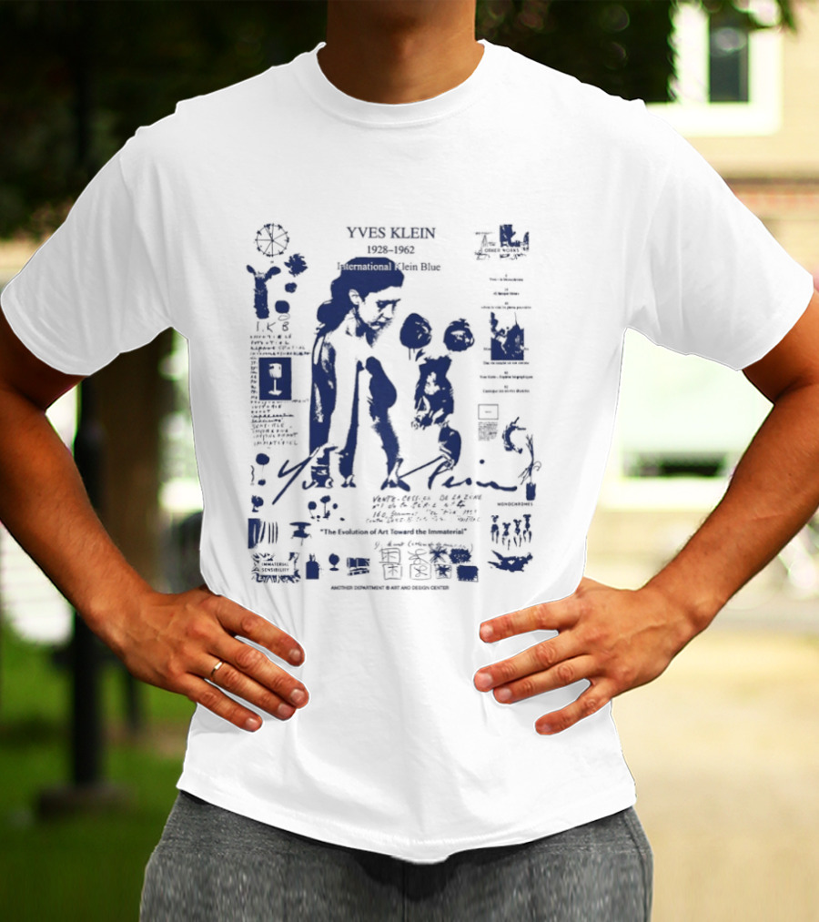 Yves Klein 1928 1962 International Klein Blue Anthology Toward The Immaterial T-Shirt