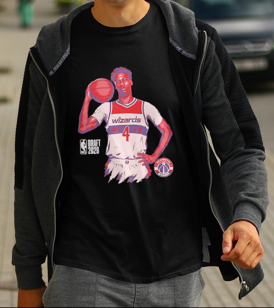 AJ Dybantsa Washington Wizards NBA Draft 2026 Basketball Fan T-Shirt