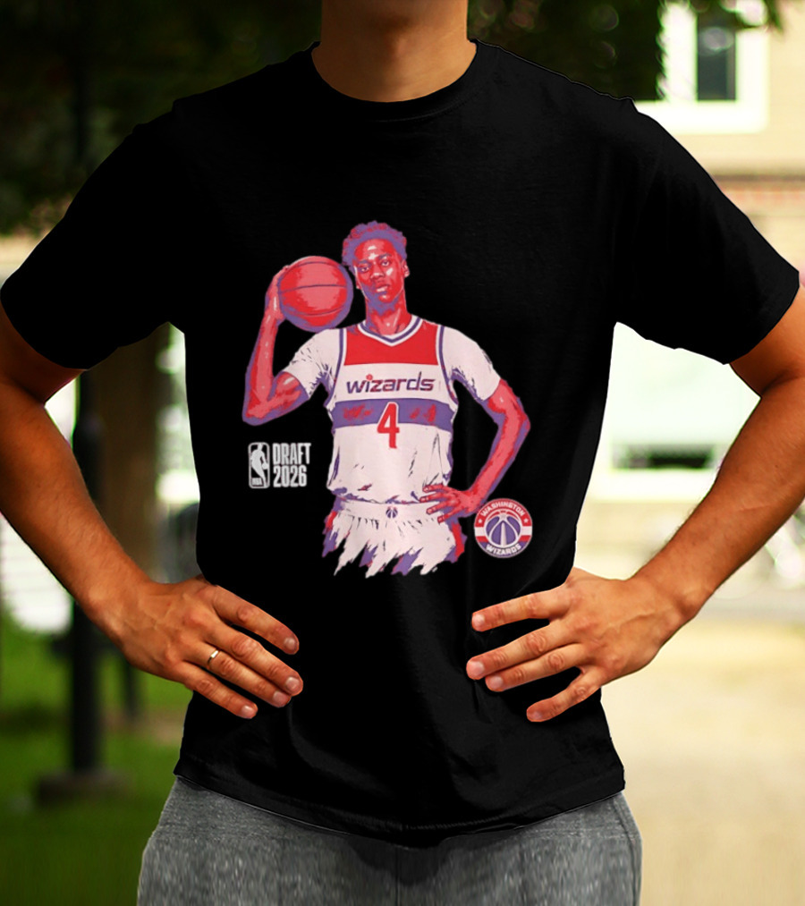 AJ Dybantsa Washington Wizards NBA Draft 2026 Basketball Fan T-Shirt