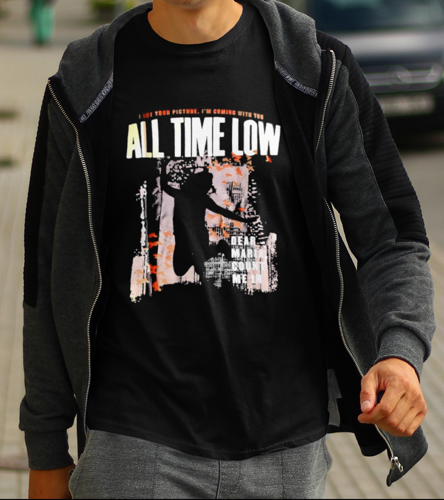 All Time Low I Got Your Picture Dear Maria Count Me In Butterfly Aesthetic T-Shirt