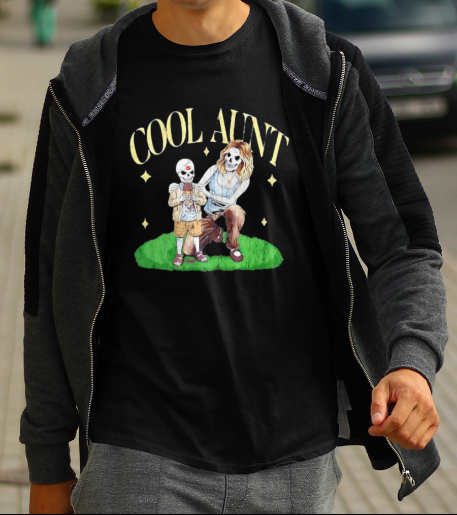 Cool Aunt Skeleton Family Halloween Fun T-Shirt