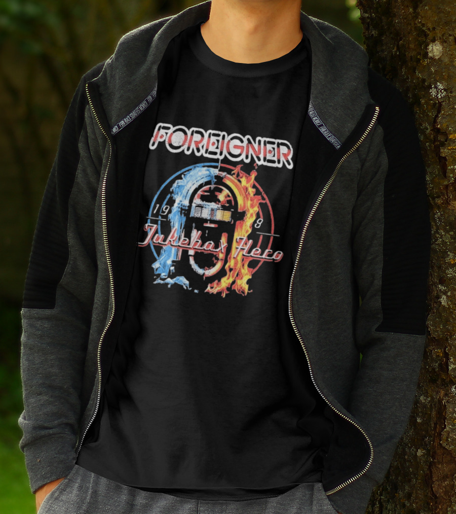 Foreigner Jukebox Hero 1981 Fire And Ice T-Shirt