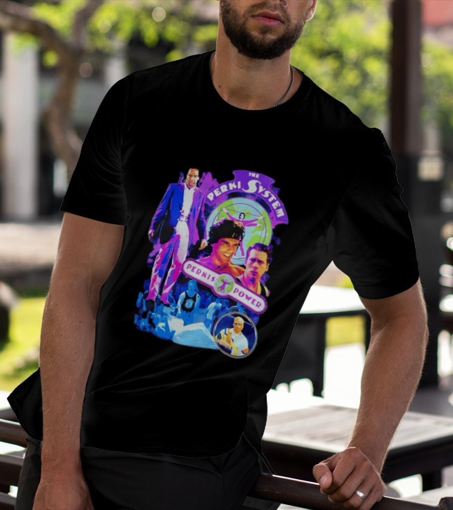 Ben Stiller The Perkis System Perkis Power Heavyweights Movie 90s Throwback T-Shirt