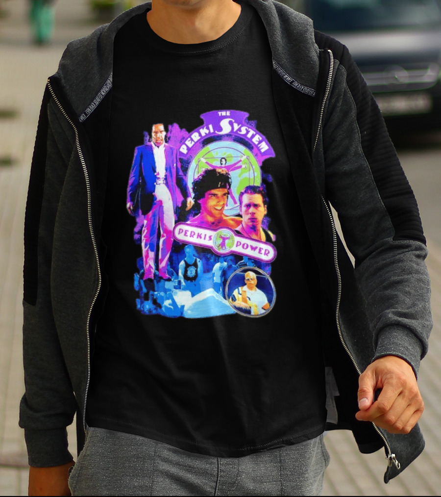Ben Stiller The Perkis System Perkis Power Heavyweights Movie 90s Throwback T-Shirt