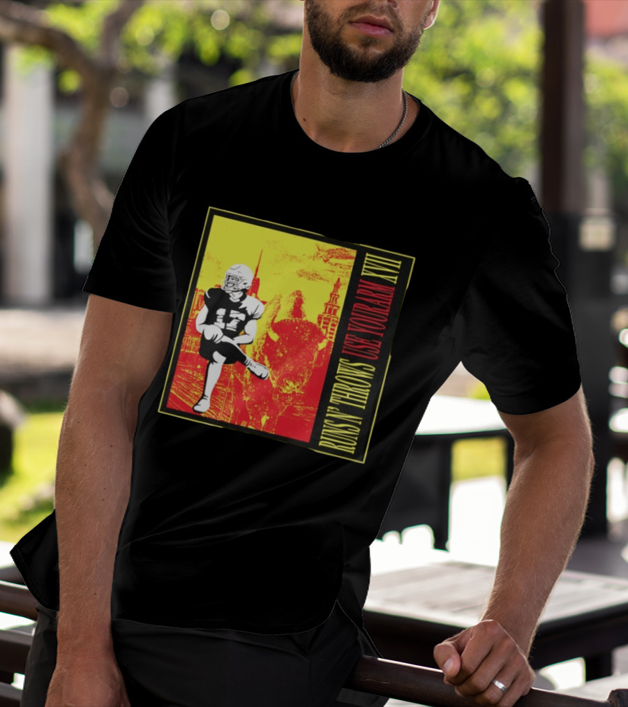 Buffalo Bills Josh Allen Runs N' Throws Use Your Arm XVII Football Buffalo T-Shirt