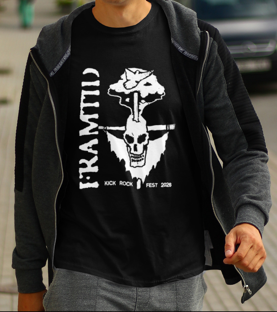 I Kramii Kick Rock Fest 2026 Skull With Peace Sign Tree T-Shirt
