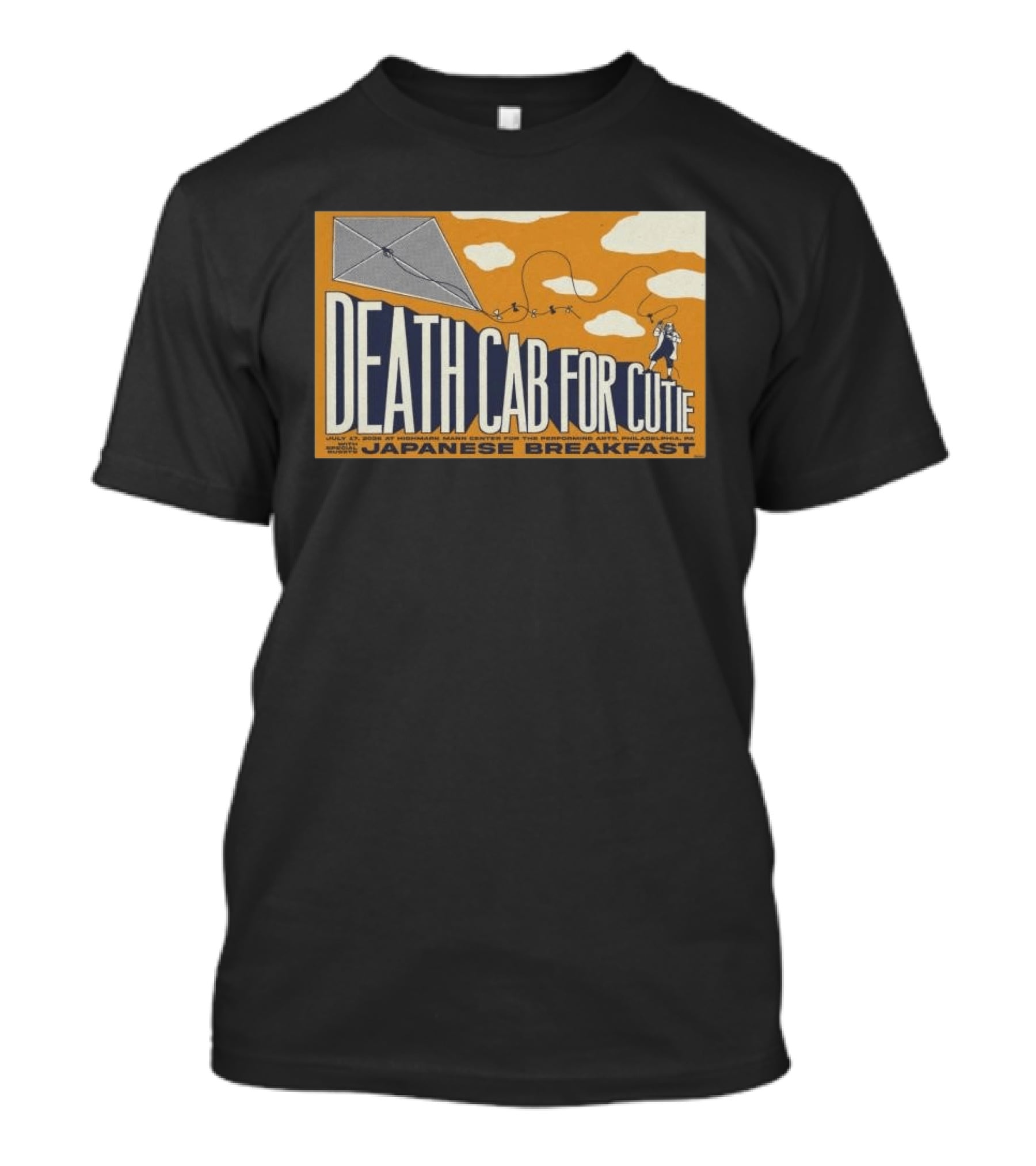 Death Cab For Cutie With Japanese Breakfast TD Pavilion Philadelphia PA July 17 2026 Kite T-Shirt