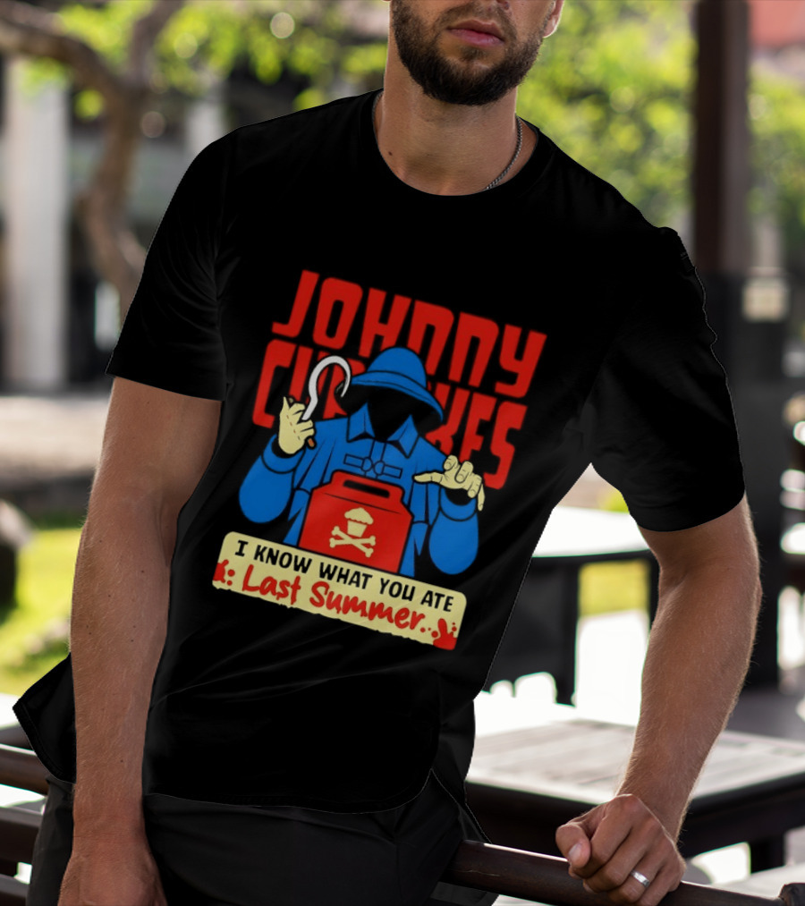 Johnny Cupcakes I Know What You Ate Last Summer Fisherman Cupcake Crossbones T-Shirt