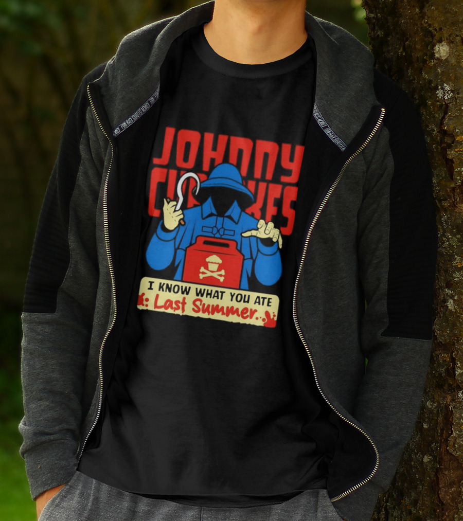 Johnny Cupcakes I Know What You Ate Last Summer Fisherman Cupcake Crossbones T-Shirt