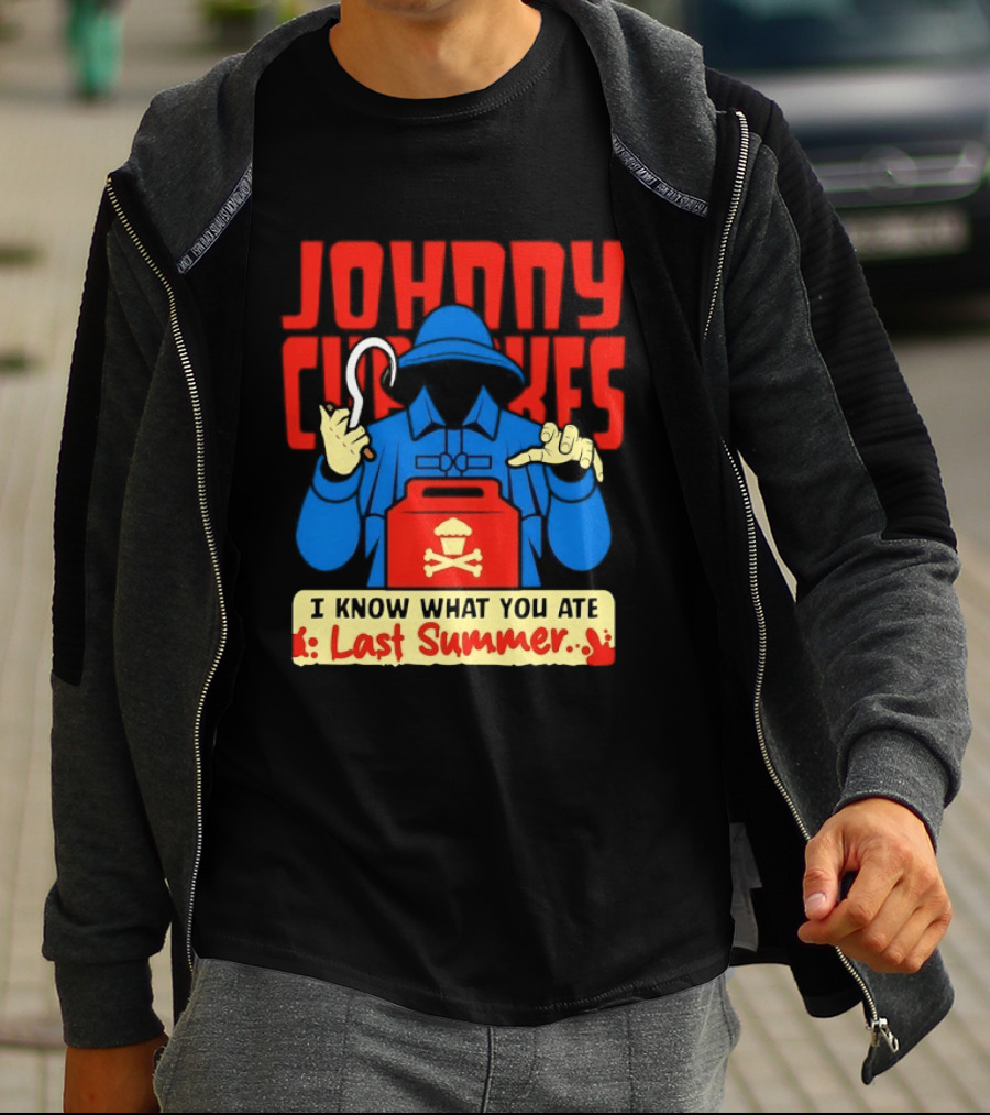 Johnny Cupcakes I Know What You Ate Last Summer Fisherman Cupcake Crossbones T-Shirt