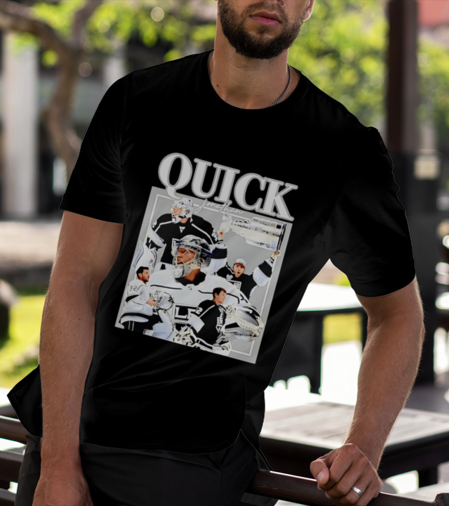 Quick Jonathan Los Angeles Kings Stanley Cup Victory Montage T-Shirt