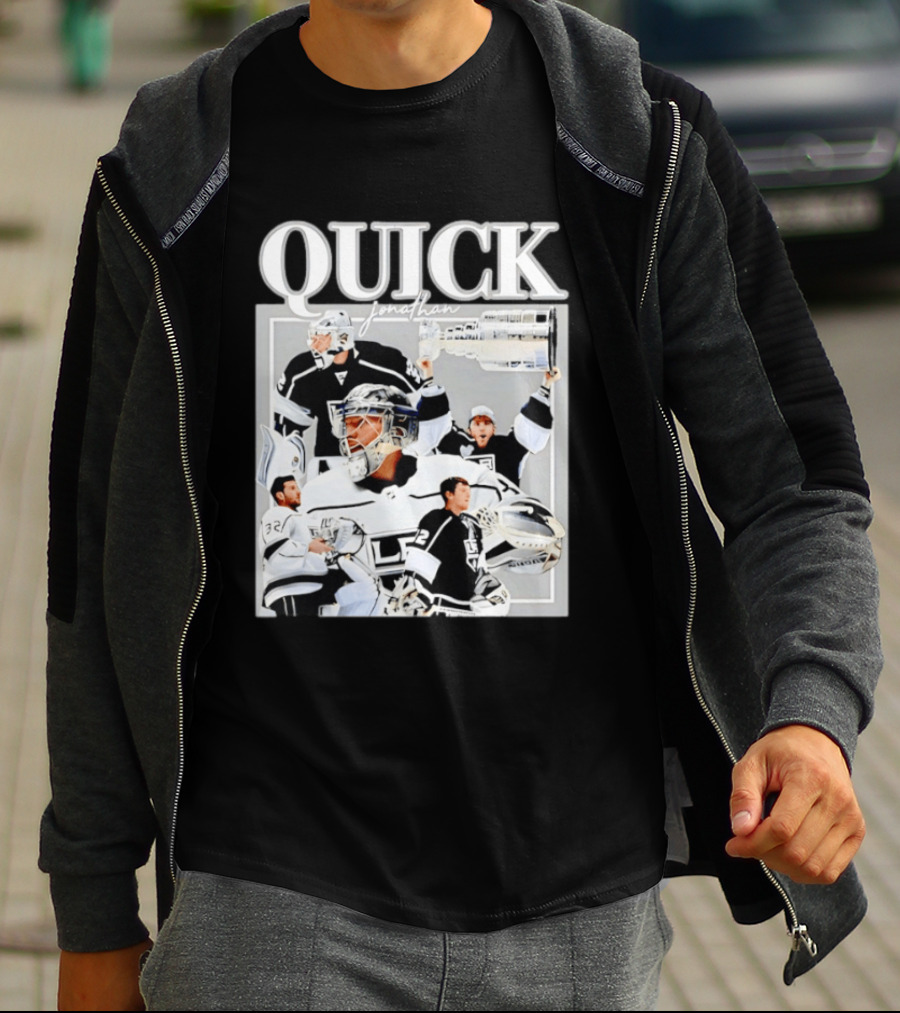Quick Jonathan Los Angeles Kings Stanley Cup Victory Montage T-Shirt