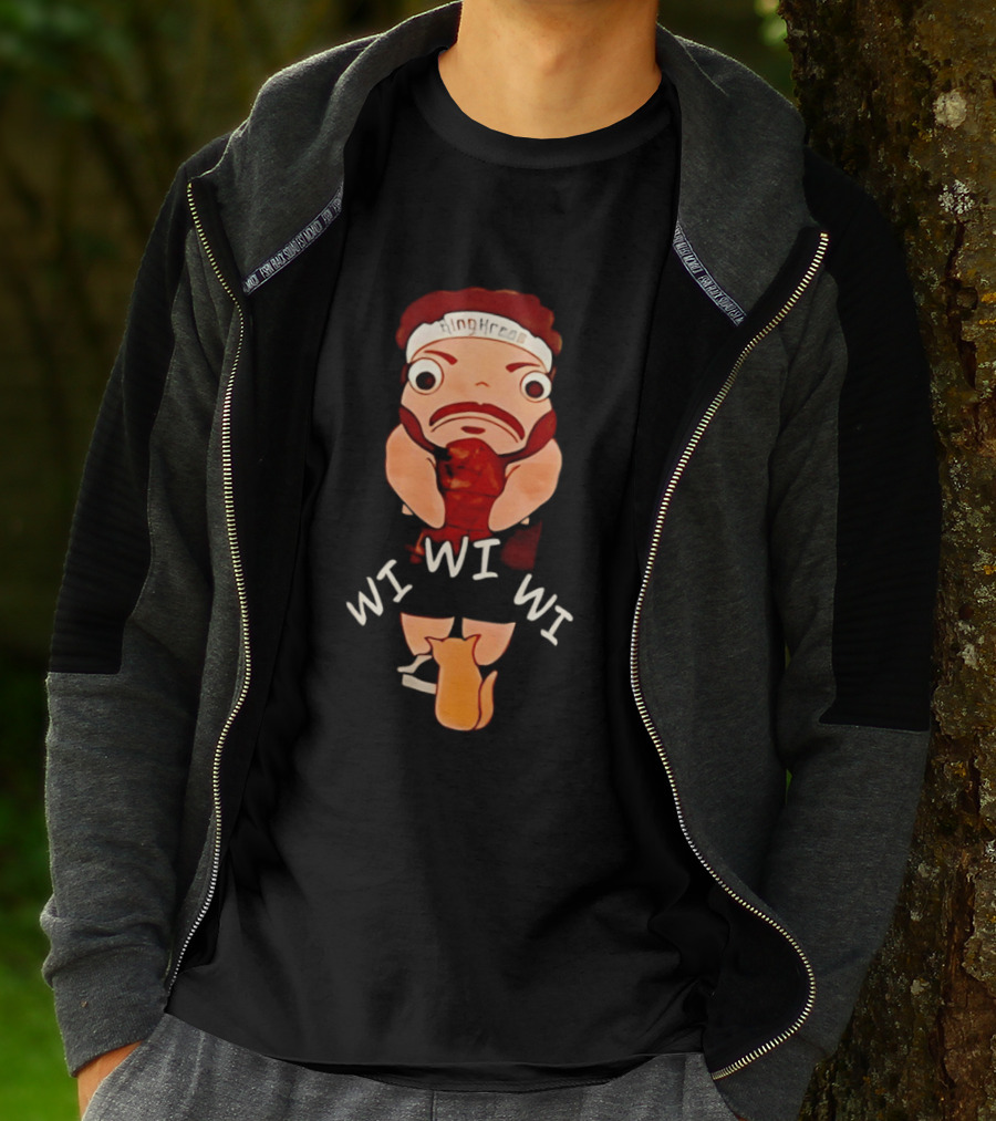 KingKreas Wi Wi Wi Cartoon Character Headband T-Shirt