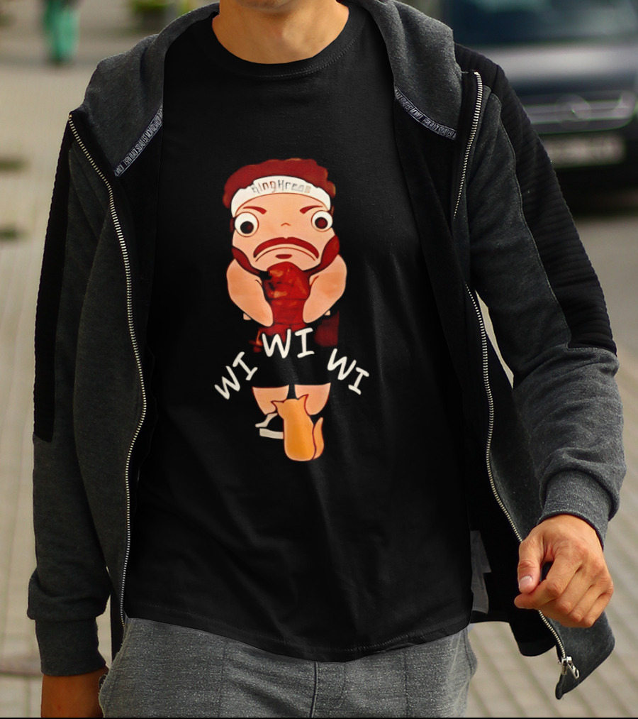 KingKreas Wi Wi Wi Cartoon Character Headband T-Shirt