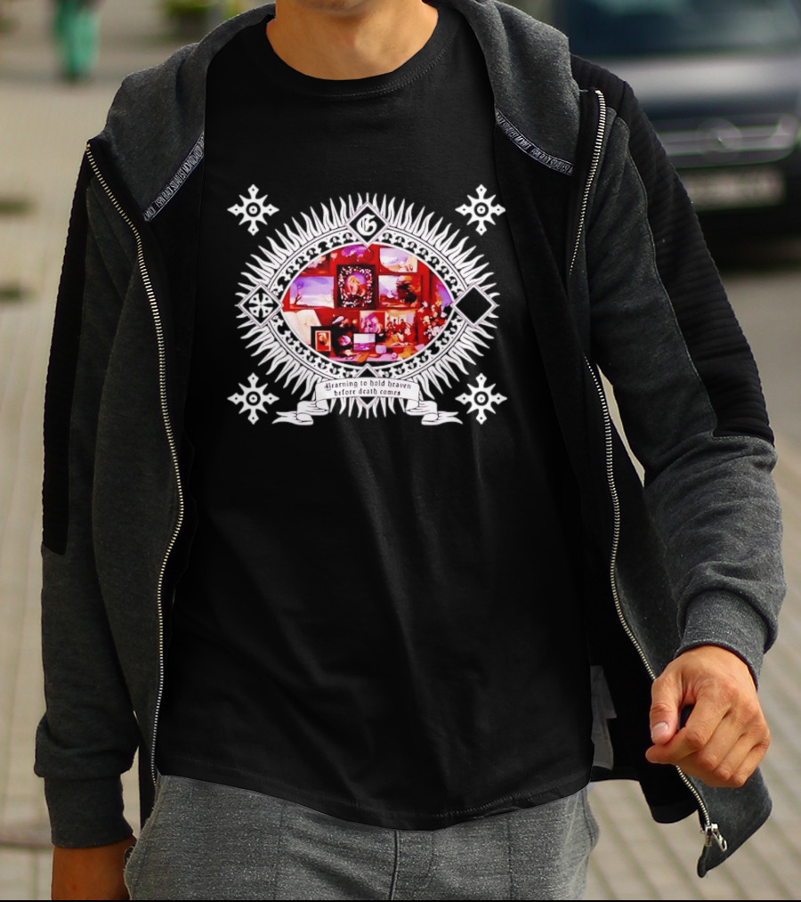 Yearning To Hold Heaven Before Death Comes Framed Pictures And Flowers T-Shirt