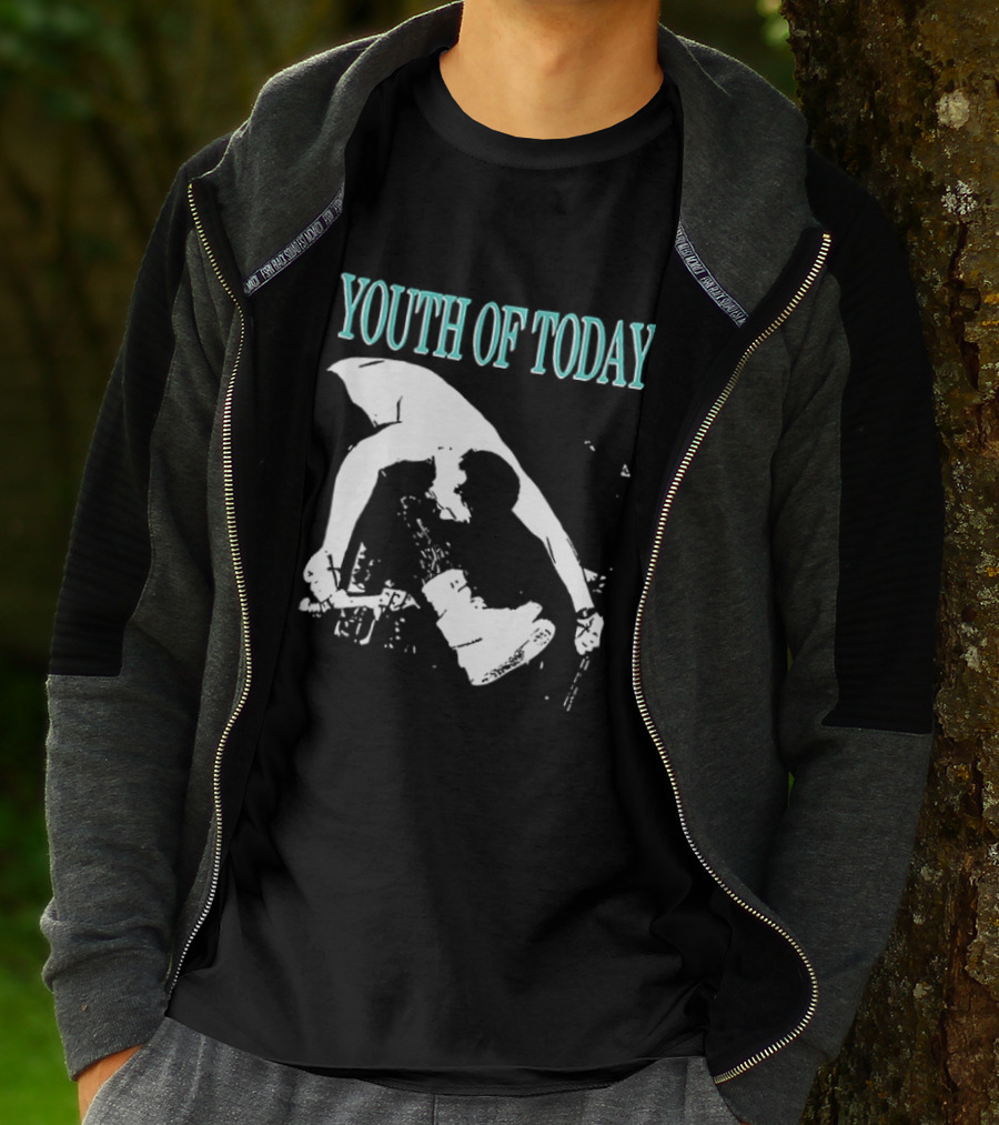 Youth Of Today Physically Strong Morally Straight Positive Youth 2 Sided Band Merch T-Shirt