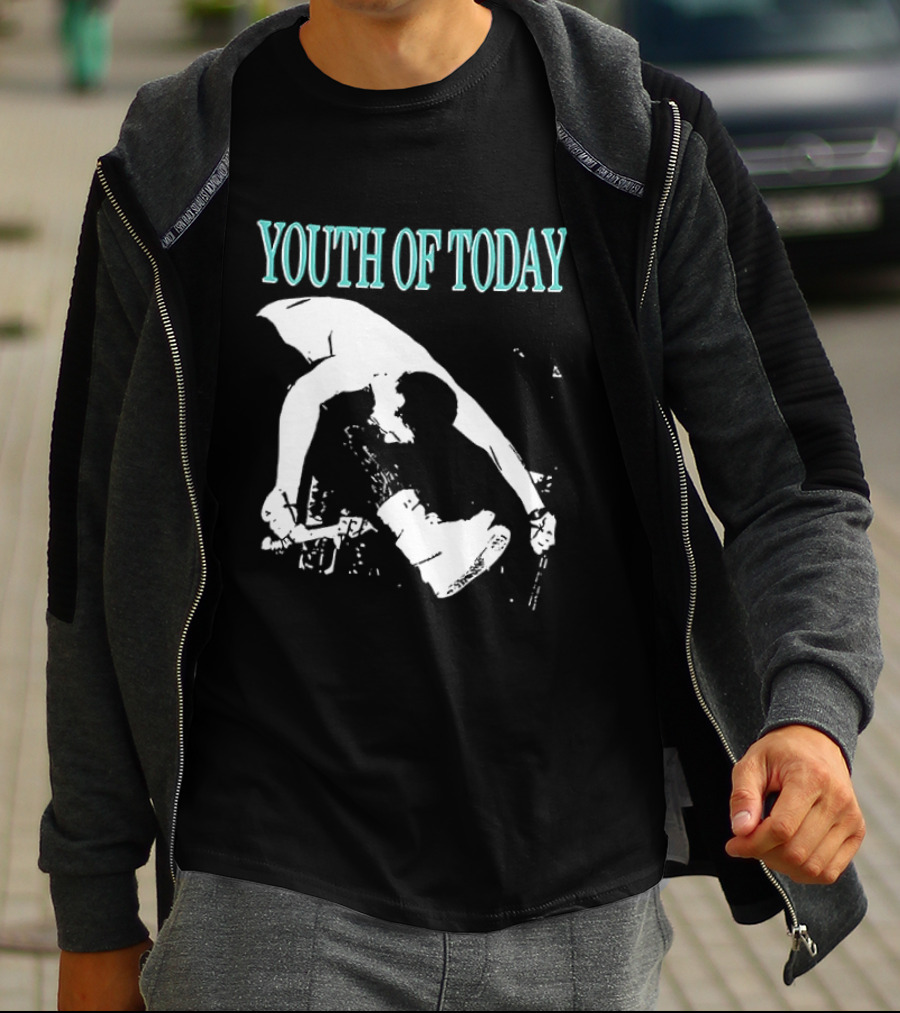 Youth Of Today Physically Strong Morally Straight Positive Youth 2 Sided Band Merch T-Shirt