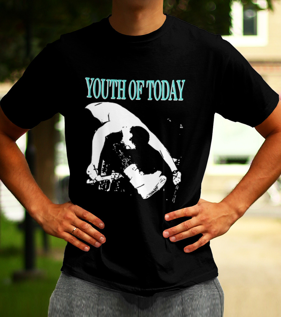 Youth Of Today Physically Strong Morally Straight Positive Youth 2 Sided Band Merch T-Shirt