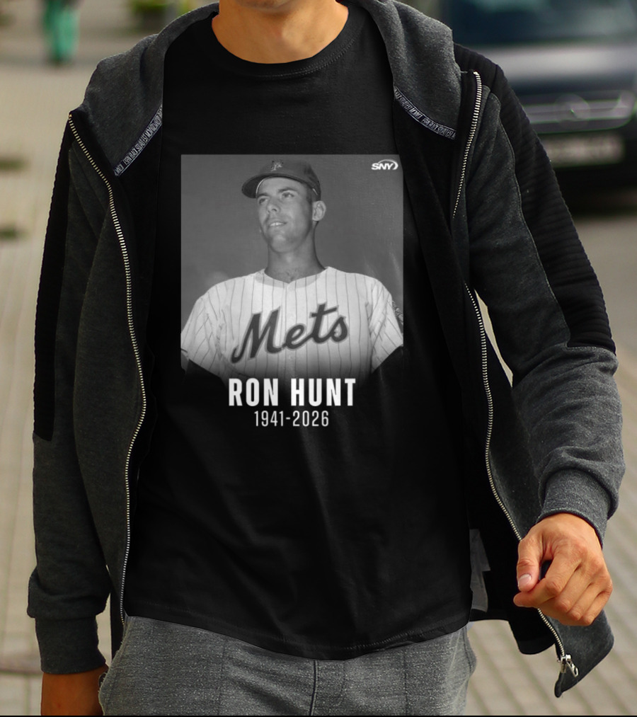 Ron Hunt 1941 2026 Mets SNY Memoriam T-Shirt