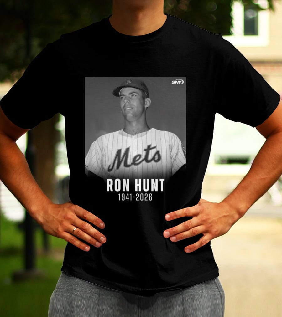 Ron Hunt 1941 2026 Mets SNY Memoriam T-Shirt