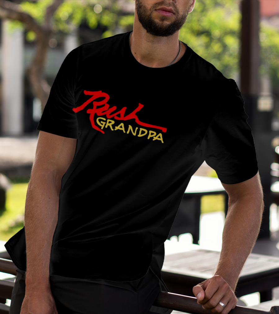 Rush Grandpa Rock Music Grandfather Band Fans T-Shirt