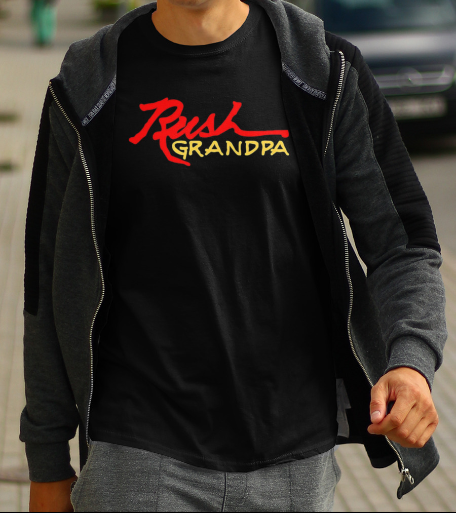 Rush Grandpa Rock Music Grandfather Band Fans T-Shirt